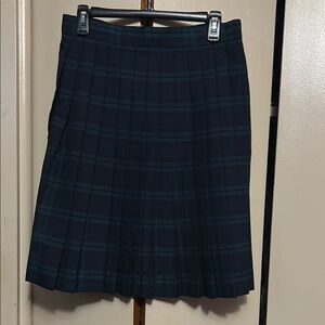Plaid Pleated Skirt